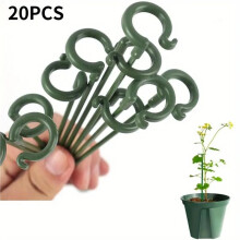 (Green, 14.56inch) Plant Support Stick, 20Pcs/set Durable Plant Flower Support Rod, Plant Support Stick for Home Garden Balcony, Outdoor, Garden Accessories,