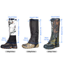 Outdoor Waterproof Snow Gaiter for Adults - Camouflage, Black, Army Green