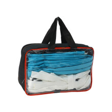Pool Volleyball Net With Storage Bag, Portable Heavy-Duty Replacement Net, Light Blue, For Park Beach Pool Lawn Outdoor