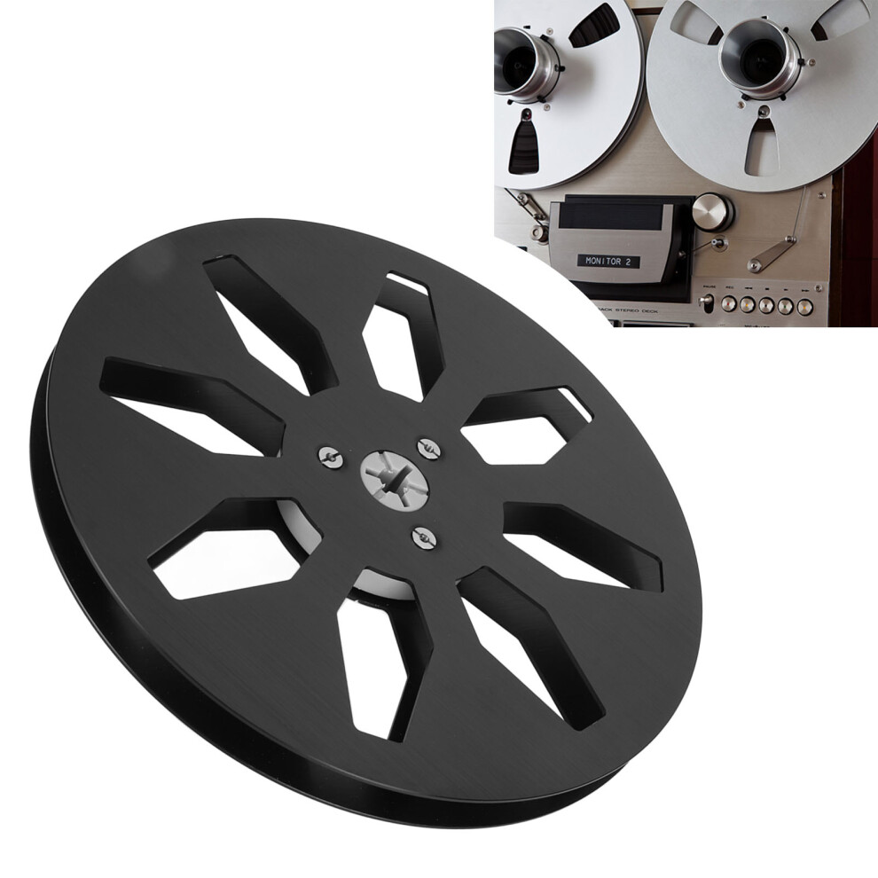 7 Inch Aluminum Alloy Empty Tape Reel, 1/4In Universal Takeup Reel 8781351146570