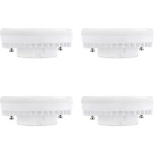 Pack of 4 GX53 9W LED Spotlights, Warm White 3000K, 900lm, AC 230V, Equivalent to GX53 CFL 15-18W, 120 Reflector Bulb, Non-Dimmable [Energy Class A+]