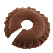 U Shape Cushion Face Cradle Pillow For Spa Massage Table Neck Head Rest Coffee Color Travel Camping One Size