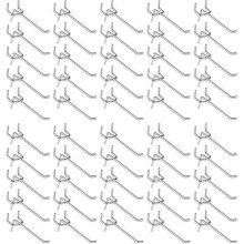 50 Pieces Pegboard Hooks,wall Shelf Hooks for Display Pegboard Garage Store Tools Storage Hanger Wall Shelf Hooks