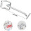 50 Pieces Pegboard Hooks,wall Shelf Hooks for Display Pegboard Garage Store Tools Storage Hanger Wall Shelf Hooks 2