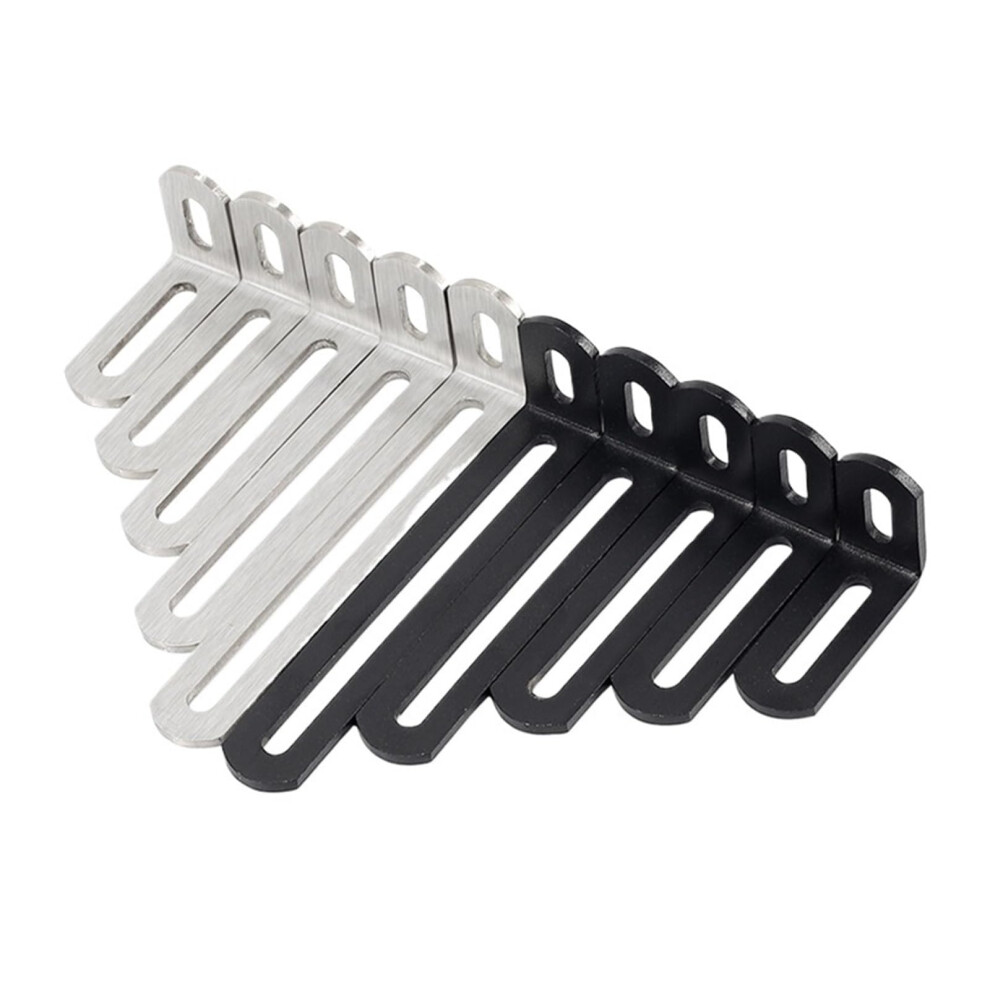 Stainless Steel Angle Adjustable 90 Degree Right Angle Fixing Angle For Sheet Metal Equipment Black 50Mm 9354506832285