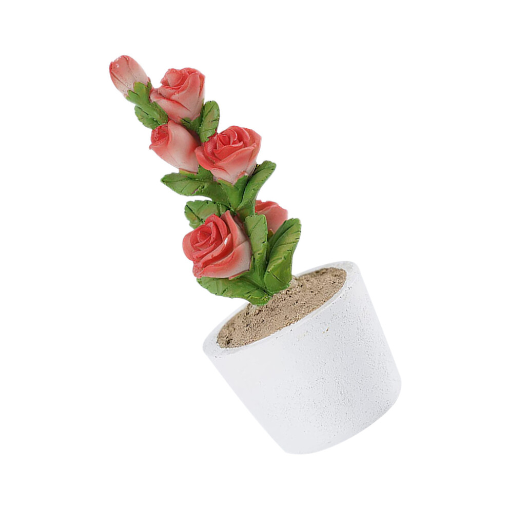 3 Szt. Sztuczne Bonsai W Doniczkach, Dekoracja Pod Tv I-image