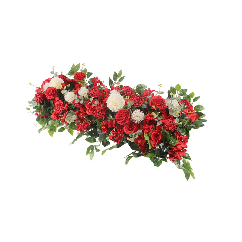 (Red, 100x35cm) Artificial Wedding Flowers Backdrop Arch Decor for Wedding-image-OPC-PKMW5TG-NEW