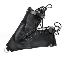 Leather Bondage Handcuffs for Couples, Conditioning Handcuffs Set, Bondage Straps, Male and Female Conditioning