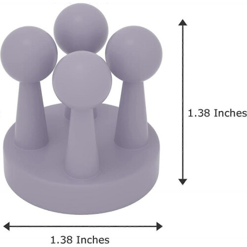 4 pcs Silicone Toothbrush Holder Multi-Function Hook Waterproof self Adhesive Single Toothbrush Hook Plug Holder for Wall   (Purple) 2