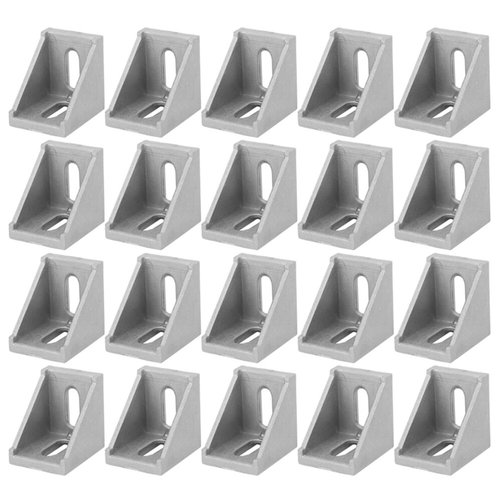 Aluminum Profile Corner Bracket For 3030 Profile, 20-Pack, Sturdy Construction, Compatible With 30x30 T-Slot Extrusions-image-OPC-PKMW7CG-NEW