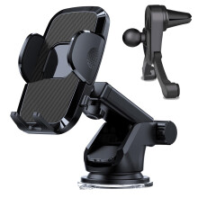 Phone Mount Car Suction Cup Phone Holder For Air Vent Dashboard Windshield Universal Compatibility Flexible Stand