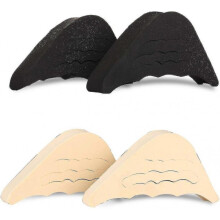Shoe Fillers Shoe Pads Toe Insoles Forefoot/toe Insoles(2 Pairs,black And White