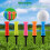 Soft Rubber Top Plastic Golf Tee, Mixed Colors, Pack of 10 9