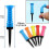 Soft Rubber Top Plastic Golf Tee, Mixed Colors, Pack of 10 3
