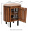 Slatted Mango Wood Bedside Table 3