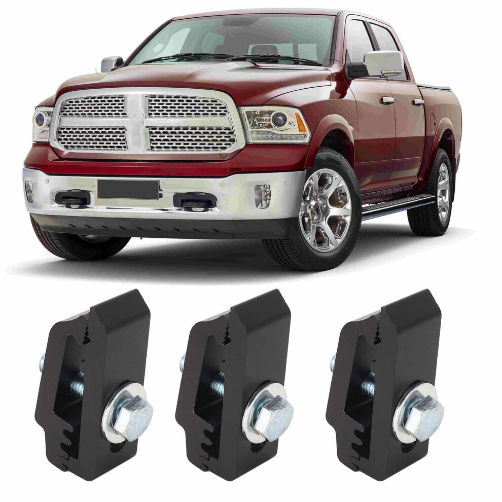 Premium 6Pcs Aluminum Truck Bed Cover Clamps Low Profile Black 4991351149851