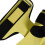 Weight Lifting Gloves with Wrist Support, Full Palm, Yellow 3