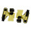 Weight Lifting Gloves with Wrist Support, Full Palm, Yellow 2