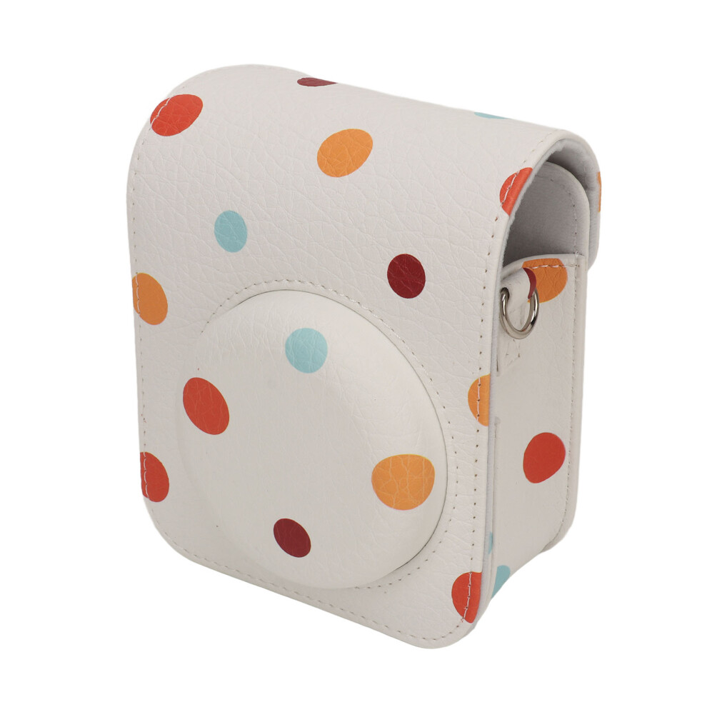 Pu Instant Camera Bag For Instax Mini 12 With Adjustable Strap, Color Dots 7891351150949