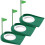 Golf putter cup and flagpole putter training hole all-round face adjustment practice golf 1