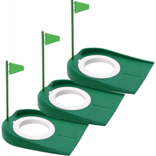 Golf putter cup and flagpole putter training hole all-round face adjustment practice golf
