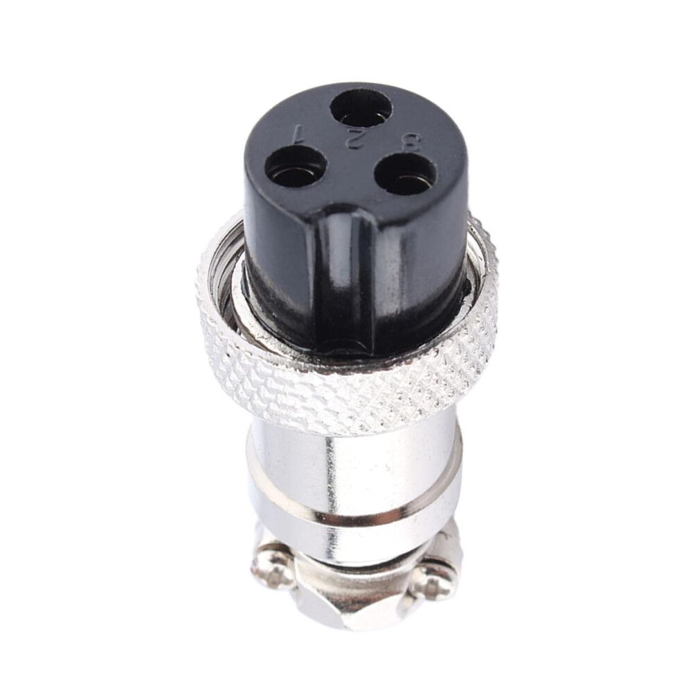 Gx16 3 Pins Aviation Plug Socket Connector Set, Gx16-3, 3-Pin Aviation Connector 16Mm Shell For Electrical Data Systems 9393856854813