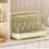 Transparent Plastic Cup Storage Box 38.5x27x25cm Dustproof Rack 5