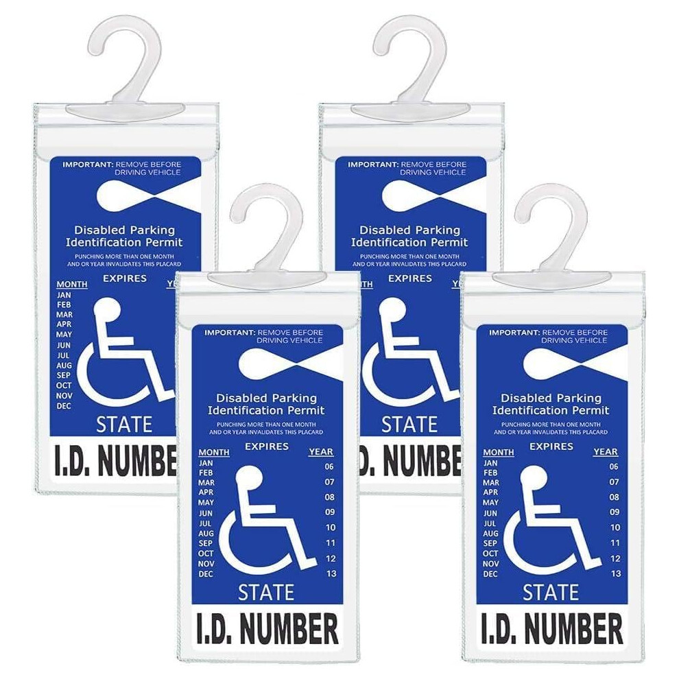Parking Permit Cover Handicap Parking Permit Organizer Placard Storage Protector A2p6 1 Piece 9354506833978