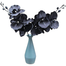 8 Pack 15 Inch Phalaenopsis Artificial Flower Branches, Lifelike Touch Moth Orchid