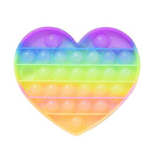 Push Bubble Gadgets Sensory Toys Especially To Relieve Pressure Siliconepeach Heart Powders