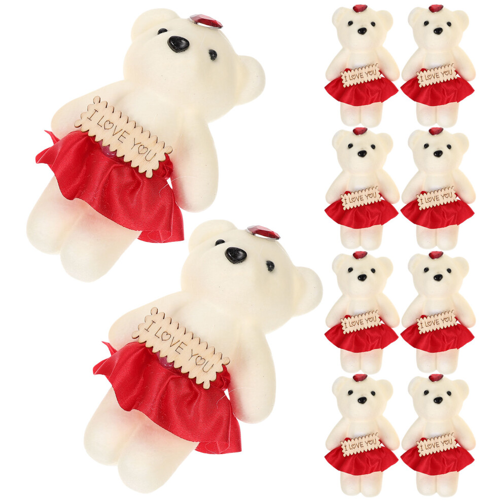 20 . Lalek-MiśCóW Z Pianki, Bukiet I Ozdoba W KształCie-image