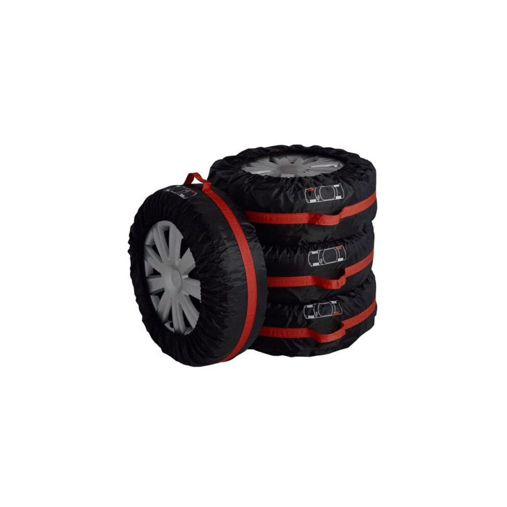 Tire Covers Pack Of 4 Spare Wheel Protective Case Tyre Tire Storage Bag 13-18 Inches 9084446015539