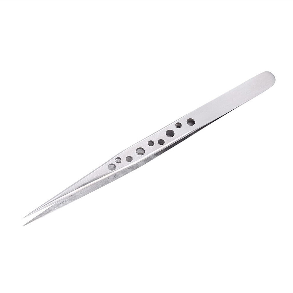 Tweezers Electronics Anti-Static Stainless Steel Precision Forceps - Curved And Straight Tip, Phone Repair Sharp Point
