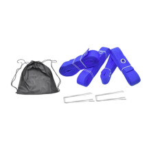 Beach Volleyball Lines 4-Piece Boundary Cords With Storage Bag For Grass Backyard Blue