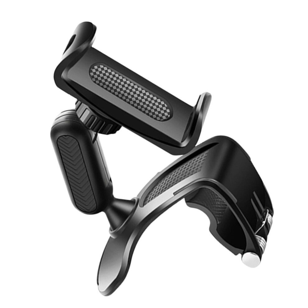 Rotating Car Phone Holder Dashboard Storage Rack Fits Most Smartphones One Handed Operation Black 9084446015683