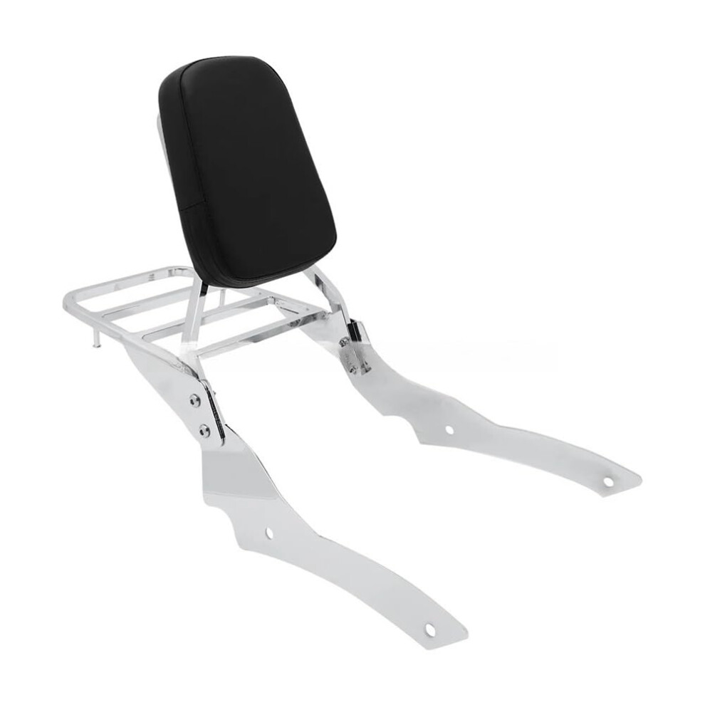 Motorcycle Backrest Passenger Sissy Bar Chrome For Dragstar V-Star Xvs400 Xvs650 1996-2017 With Luggage Backrest Pad 9016109983954