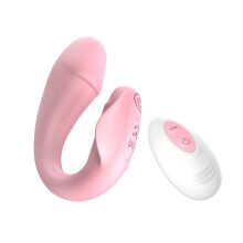 Vibrating Egg G-Spot Dildo Vibrator For Women, Wearable Panty Toy, APP Remote Control, Pink