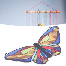 TYU173 Double Sided Stained Glass Window Ornament with 50cm Chain