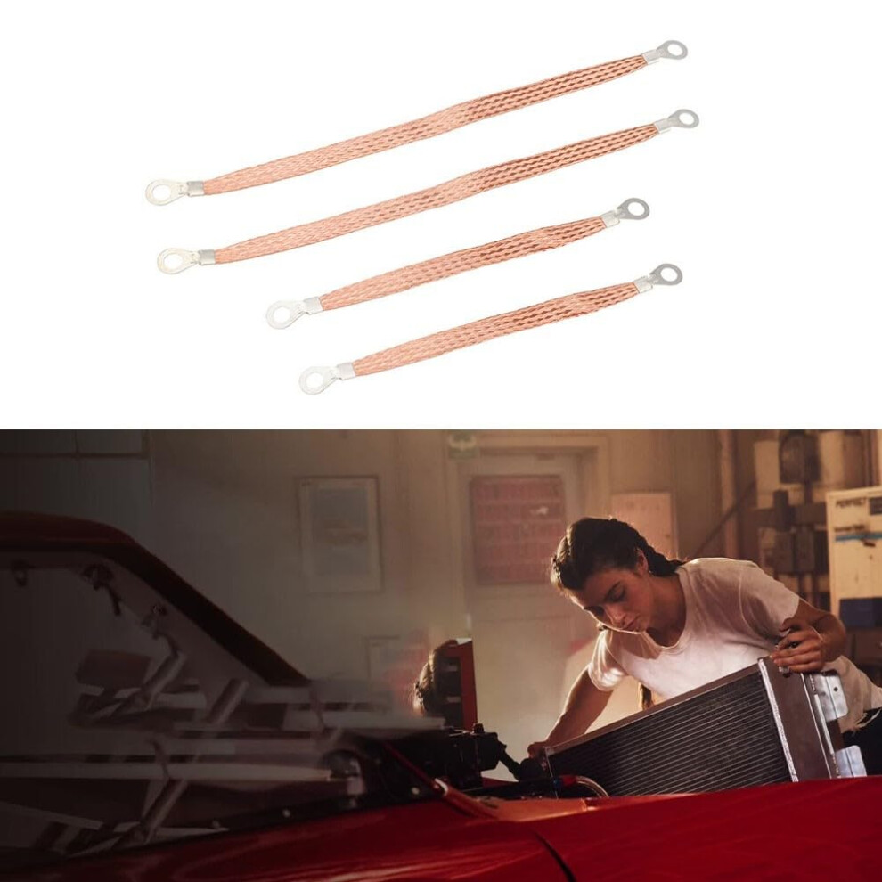 Engine Ground Strap Copper Cable Set Of 4 For Cars And Trucks Automotive Engine Grounding Kit 9393856856480