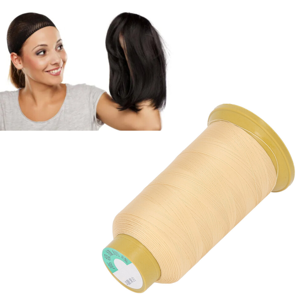 2pcs Beige Sewing Thread Cones 2187 Yards 3 Strand for Embroidery