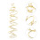 diy dreamcatcher frame windchime spiral metal ring crafting kit 4