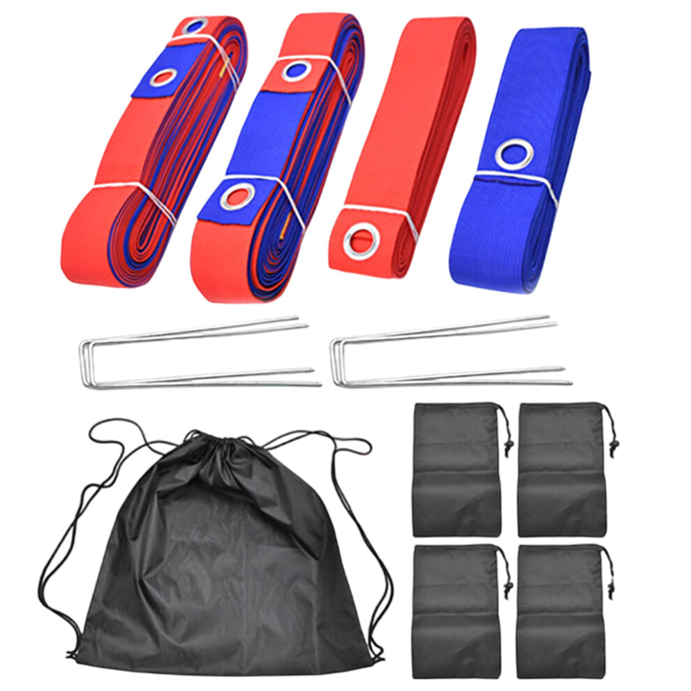 Volleyball Lines Border Set - Foldable Portable Highly Visible Outdoor Court Markers For College Sports Parks-image-OPC-PKMWTP2-NEW