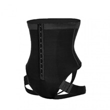 Cuff Tummy Trainer Female Exceptional Shapewear 2-in-1 High Waist Hip Lifting Pants Black2XL