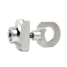 Aluminum Alloy Folding Bicycle Chain Tensioner (1 Piece, Silver)