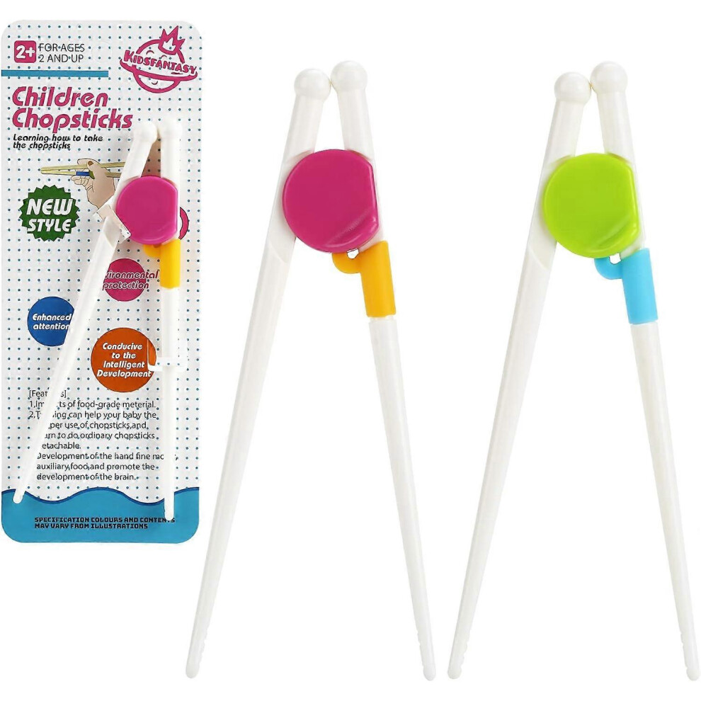 Kikidex (As Show, One Size) Xyc Chopsticks, 2 Pairs Kids Training Chopsticks Toddler Chopsticks For Baby Children Training Chopsticks-2 Pair