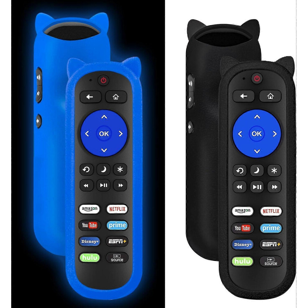 Kikidex (B, One Size) Pack Of 2 Universal Remote For Roku Remote, For Roku Player Remote, For Roku Tv Remote, For Roku Box 1 2 3 4, Roku Express, Roku Premier