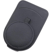 Car Glasses Holder Universal Car Visor Sunglasses Holder Clip Leather Glasses2 Piecesblack