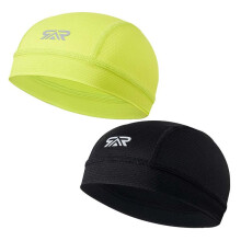 (Black + Fluorescent green, one-size) Breathable Cycling Cap, 2/3 Counts Anti-UV Sports Helmet Liner Cap, Cycling Lightweight Hat, Outdoor Cycling Cap for Summer