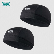 (2 black, One size) Cycling Cap, Protection Sports Cycling Cap, Hiking Hat, Breathable Sweat-absorbent Helmet Liner, Summer Sports Cap for Men & Women,