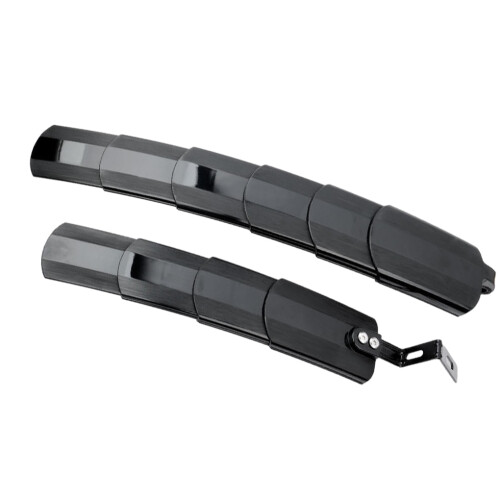 Mountain Biking Experience Front Rear Bike Mudguards Mudflaps Black 1